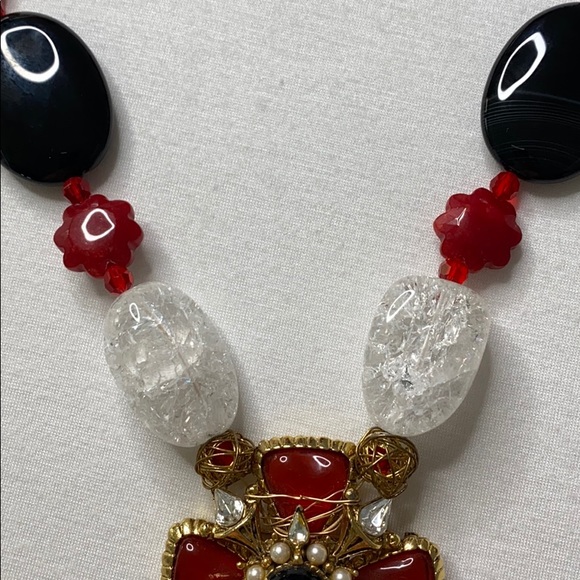 Jewelry - NECKLACE - Maltese Cross RED Custom jewelry